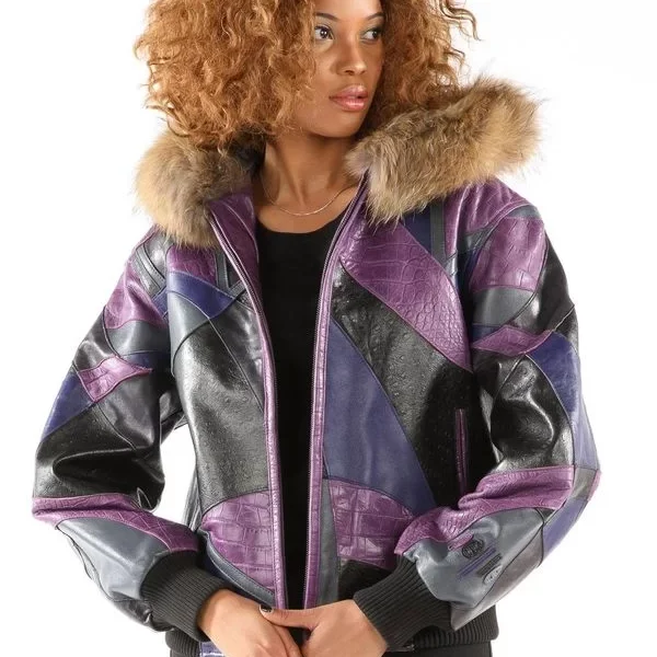 Pelle Pelle Abstract Women Multi Color Jacket, pellepelle.us