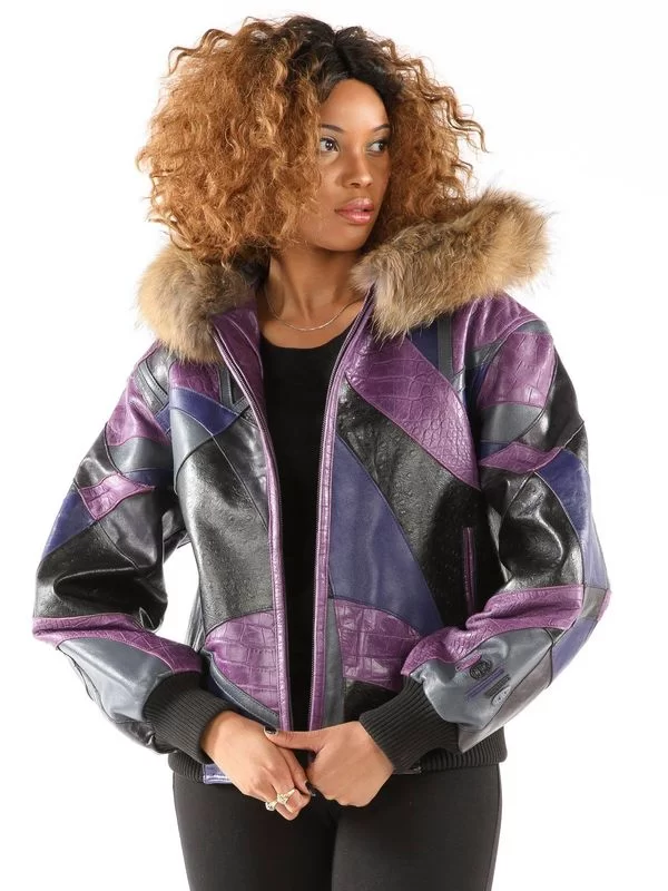 Pelle Pelle Abstract Women Multi Color Jacket, pellepelle.us