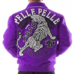 Pelle Pelle Purple Tiger Wool Jacket, pellepelle.us