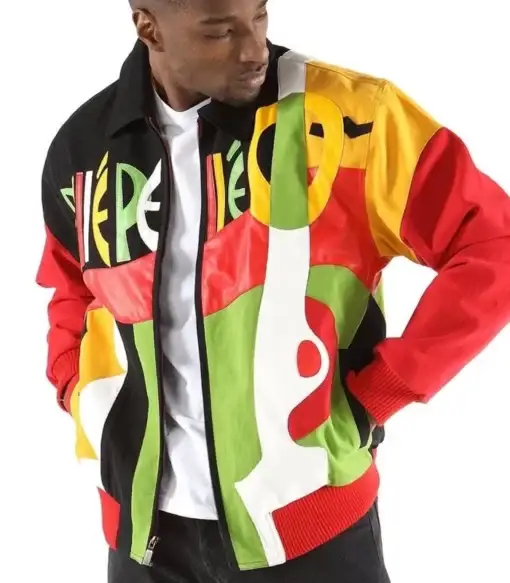 Pelle Pelle Black Red Picasso Leather Jacket, pellepelle.us