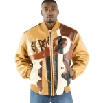 Pelle Pelle Men Yellow Picasso Leather Jacket, PELLEPELLE.US