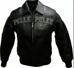 Pelle Pelle Black Pride Studded Leather Jacket, pellepelle.us