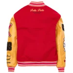 Pelle Pelle Red Yellow Varsity MB Wool Jacket