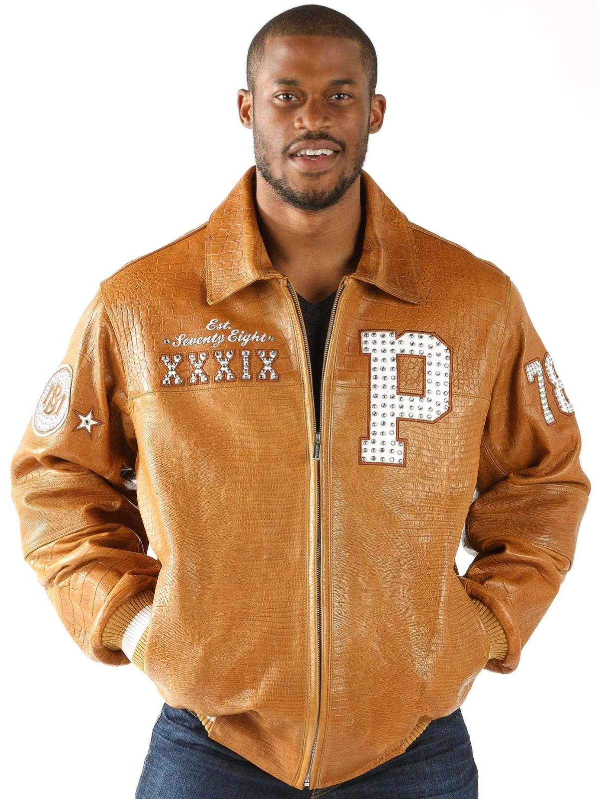 Pelle Pelle Mens 1978 Mb Mustard Leather Jacket, pellepelle.us