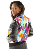 Pelle Pelle Multicolor Diamond Leather Jacket