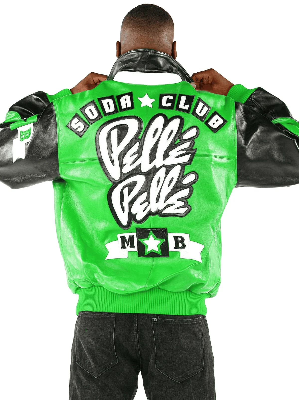 Pelle Pelle Soda Club Green Leather Jacket, pellepelle.us