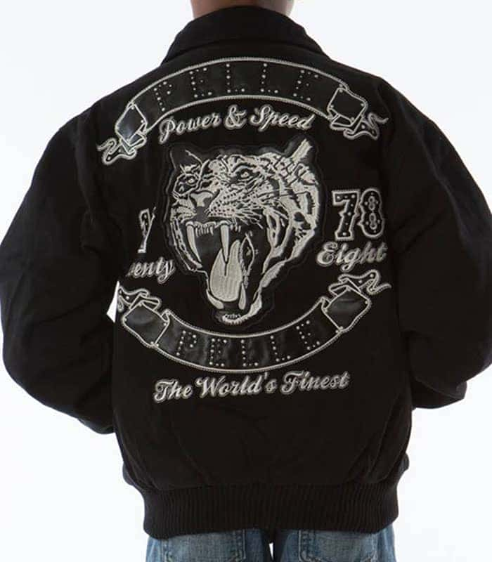 Pelle Pelle Kids Tiger Black 1978 Wool Jacket, pellepelle.us