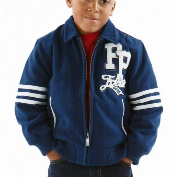 Pelle Pelle Kids Indianapolis Blue MB Jacket, pellepelle.us