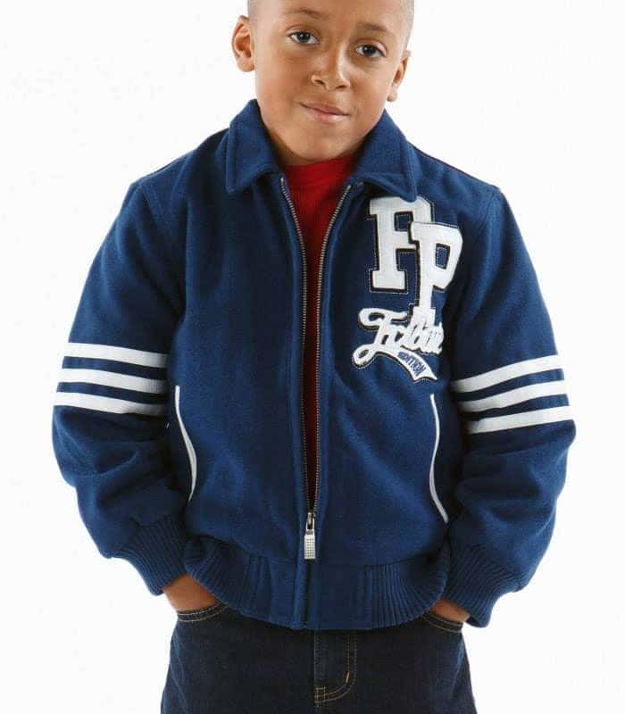 Pelle Pelle Kids Indianapolis Blue MB Jacket, pellepelle.us