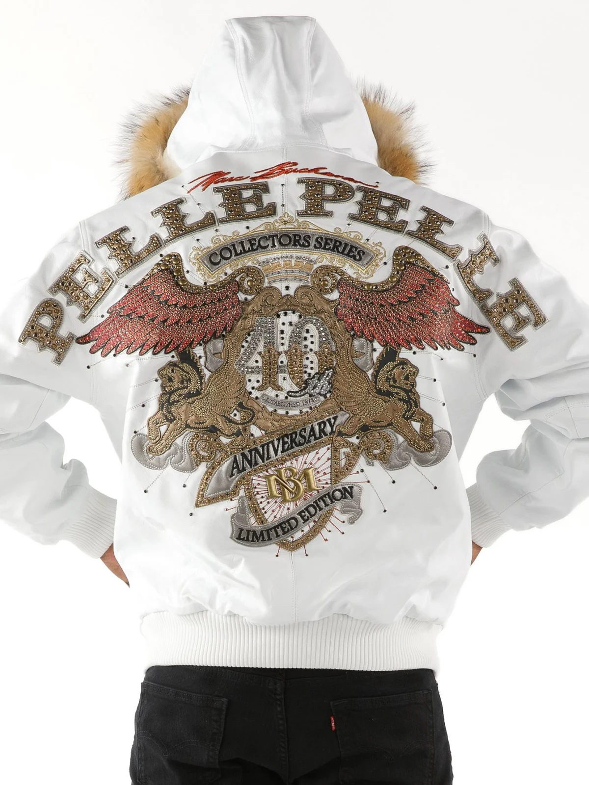 Pelle Pelle 40th Anniversary White Jacket, Pelle Pelle, PellePelle.com