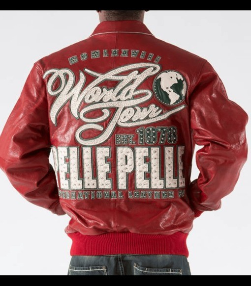 Pelle Pelle World Tour 1978 Red Leather Jacket, pellepelle.us