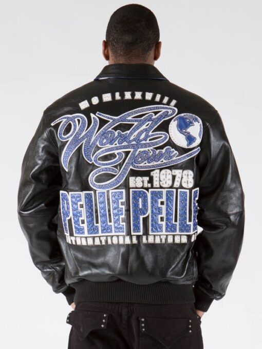 Pelle Pelle World Tour Black Leather Jacket, pellepelle.us