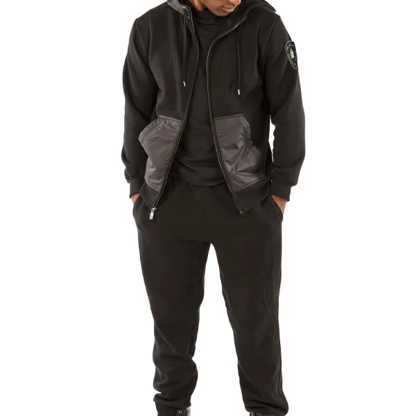 Pelle Pelle Nylon Hooded Midlayer Tracksuit, pellepelle.us