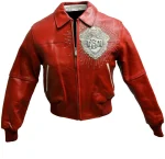 Pelle Pelle Studded Red Leather Jacket