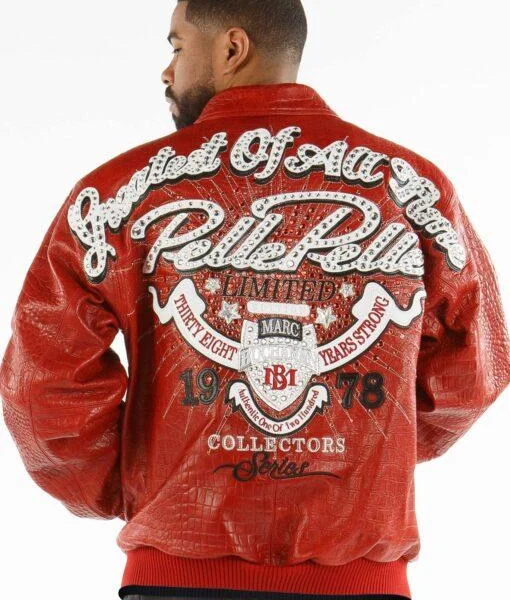 Pelle Pelle Greatest Thirty Eight Year Strong Red Jacket, pellepelle.us