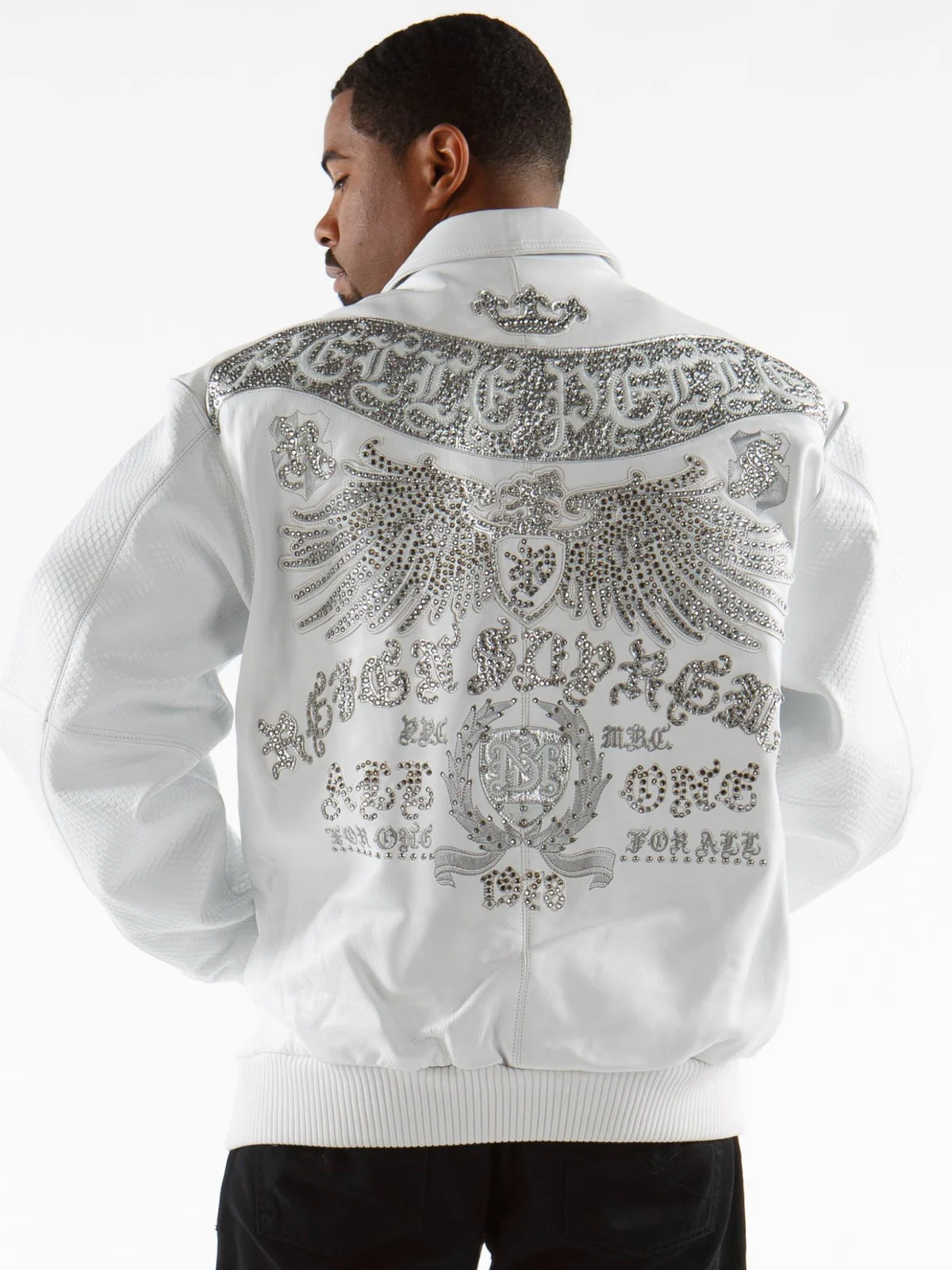 Pelle Pelle Reign Supreme White Leather Jacket, pellepelle.us