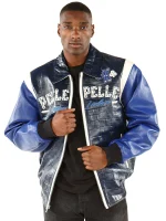 Pelle Pelle Street Kings Blue Leather Jacket,Pelle Pelle, PellePelle.com