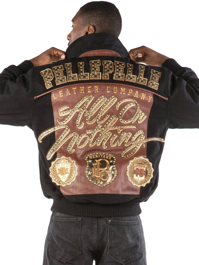 Pelle Pelle All Or Nothing Black & Brown Jacket, pellepelle.us