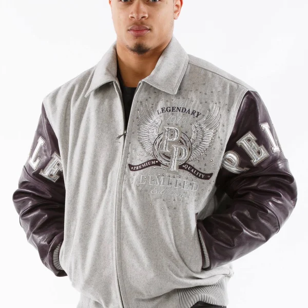 Pelle Pelle Grey Heather Coat, pellepelle.us