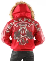 Pelle Pelle Mens 40th Anniversary Red Leather Jacket, pellepelle.us