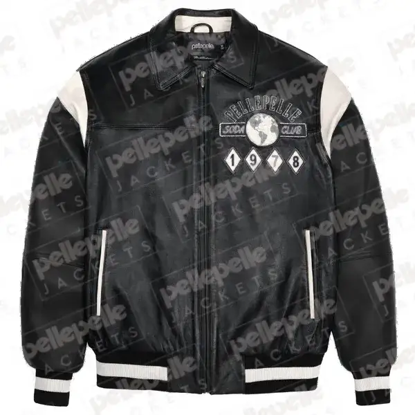 Pelle Pelle Soda Club Black Leather Jacket, pellepelle.us