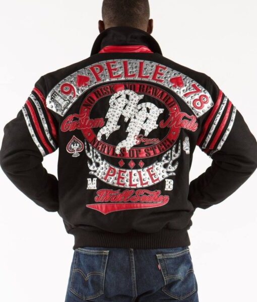 Pelle Pelle No Risk No Reward Black Wool Jacket, pellepelle.us