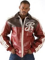 Pelle Pelle Maroon King Of Legacy Leather Jacket