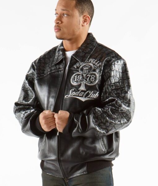 Pelle Pelle Soda Club Crocodile Leather Jacket, pellepelle.us