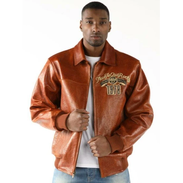 Pelle Pelle Brown Marc Buchanan Jacket, pellepelle.us