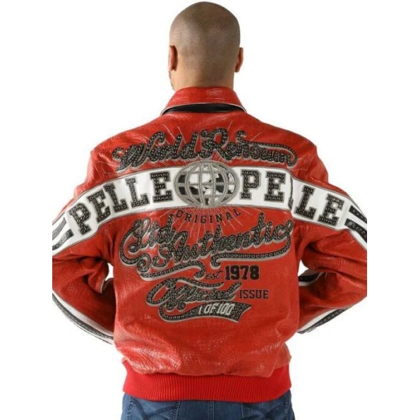 Pelle Pelle World Renown Red Leather Jacket, pellepelle.us