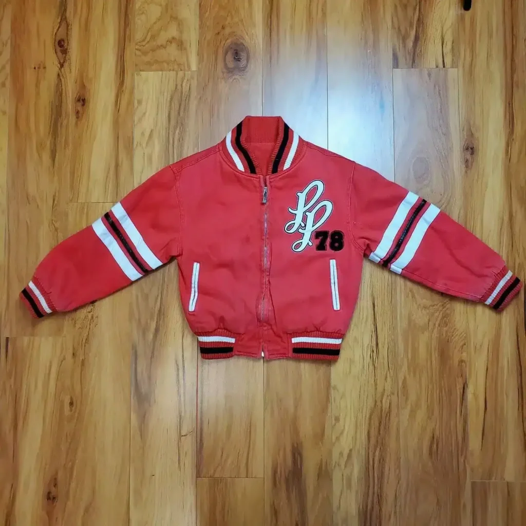 Pelle Pelle Red 1978 Varsity Leather Jacket, pellepelle.us