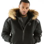 Pelle Pelle Airborne Black Fur Hood Jacket