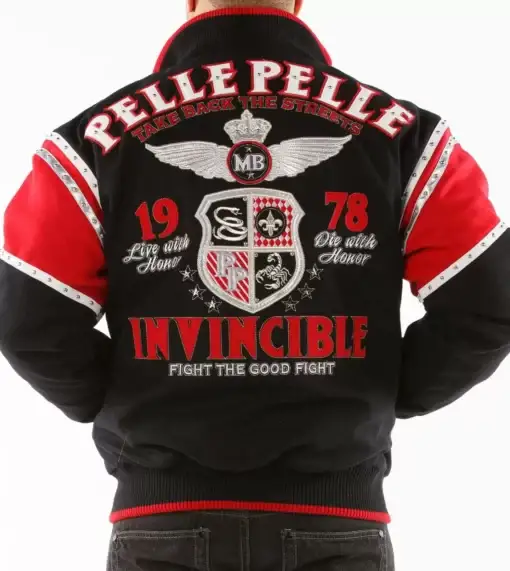 Pelle Pelle Invincible Black Red Jacket