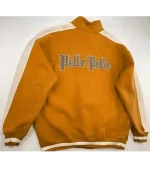 Pelle Pelle Mustard Wool Varsity Jacket