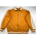 Pelle Pelle Mustard Wool Varsity Jacket