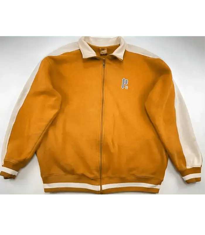 Pelle Pelle Mustard Wool Varsity Jacket