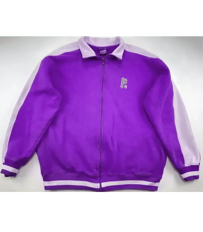 Pelle Pelle Dark Purple Wool Varsity Jacket