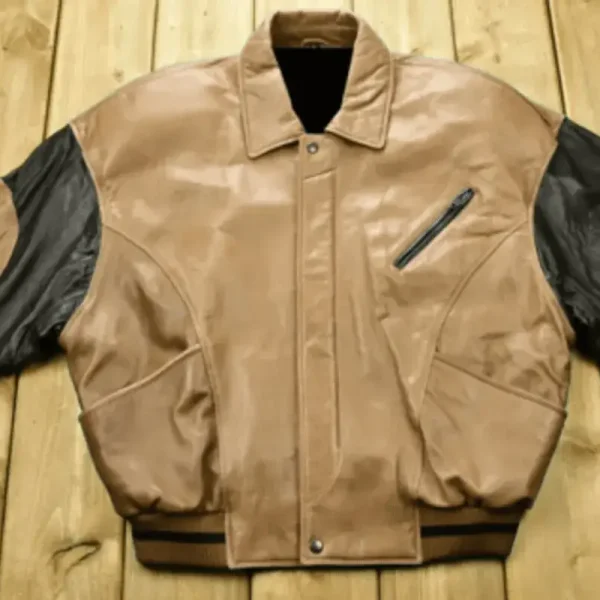 Pelle Pelle Soda Club Leather Varsity Jacket