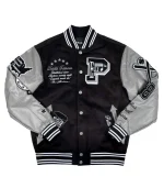 Pelle Pelle Black World Famous MB Varsity Jacket