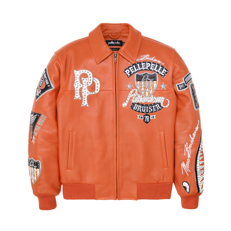  American Bruiser Orange Jacket | Leather Jacket