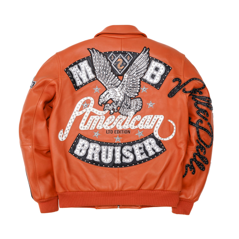 Pelle Pelle American Bruiser Orange Jacket | Leather Jacket view 2