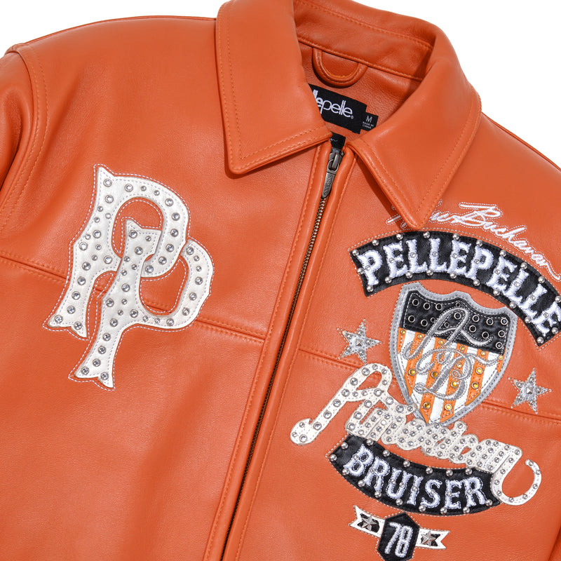 Pelle Pelle American Bruiser Orange Jacket | Leather Jacket view 4
