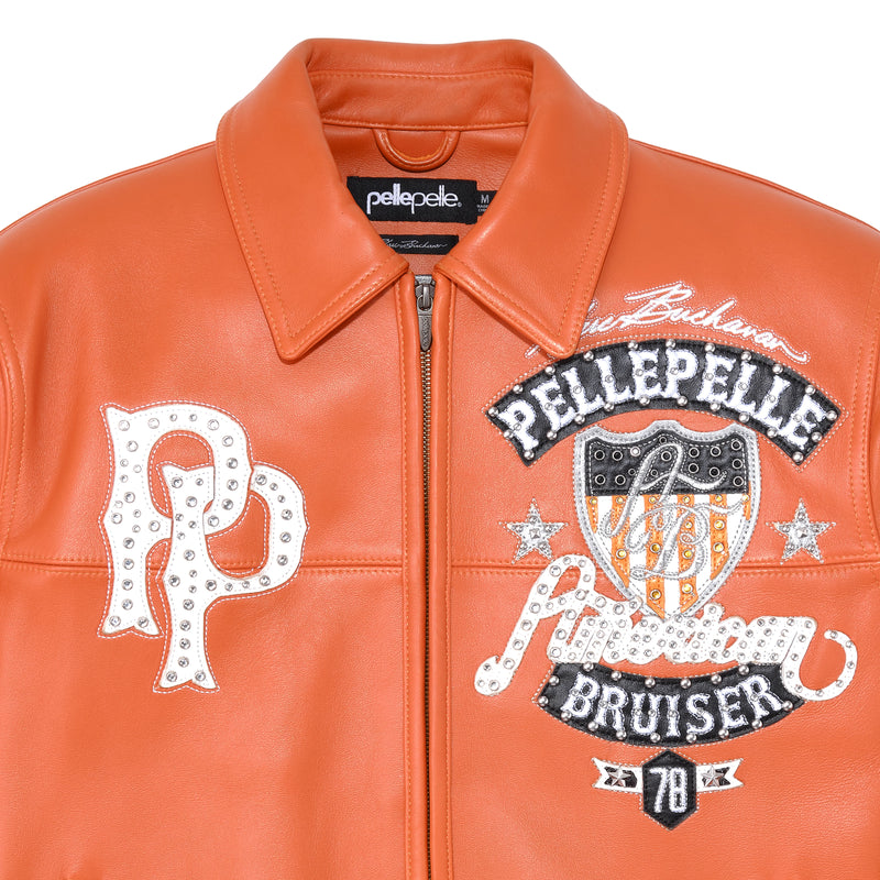 Pelle Pelle American Bruiser Orange Jacket | Leather Jacket view 5