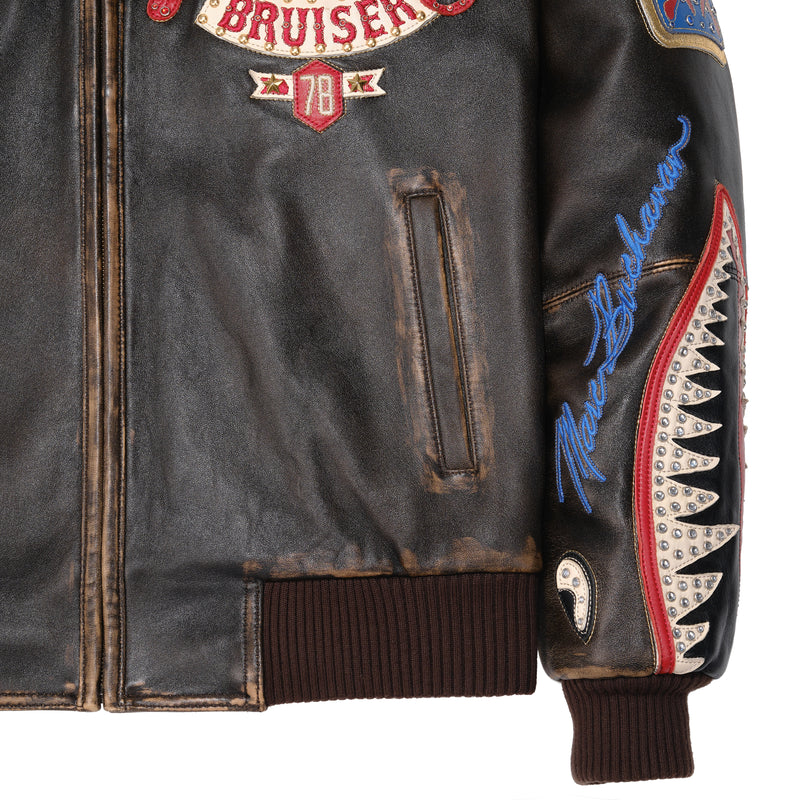 Pelle Pelle Rub Buff American Bruiser Jacket view 4
