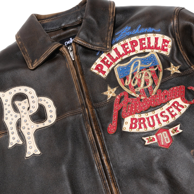 Pelle Pelle Rub Buff American Bruiser Jacket view 5