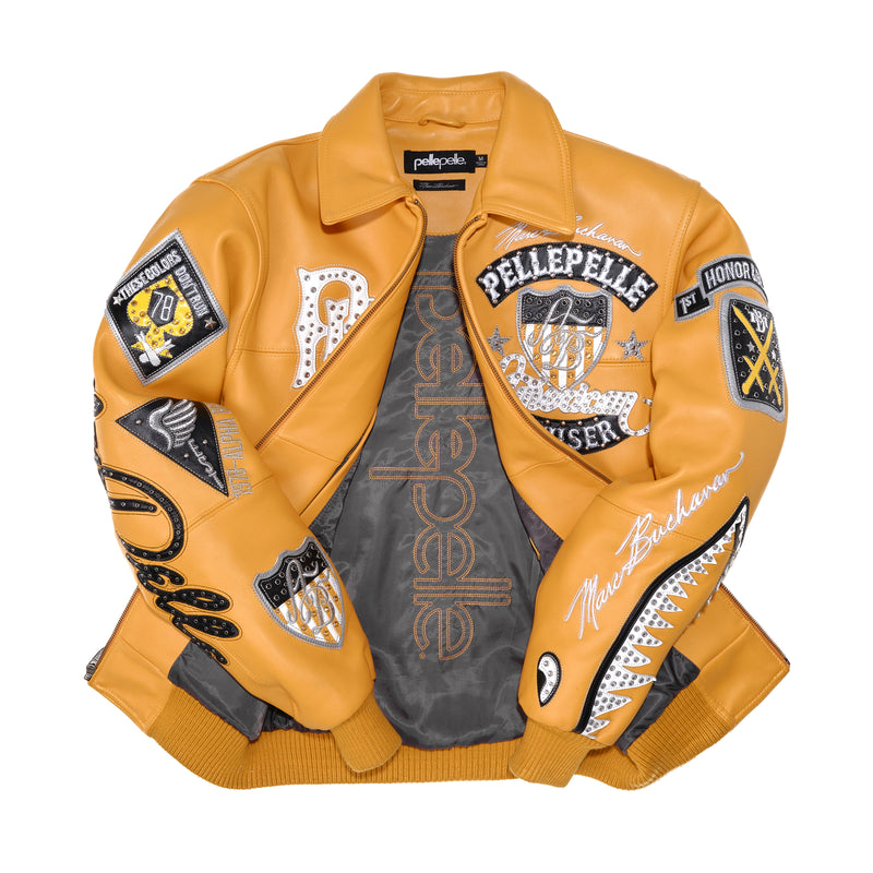 Pelle Pelle American Bruiser Yellow Jacket | Leather Jacket view 3