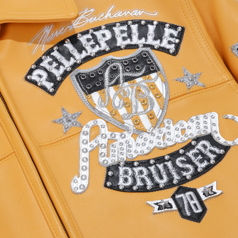 Pelle Pelle American Bruiser Yellow Jacket | Leather Jacket view 7