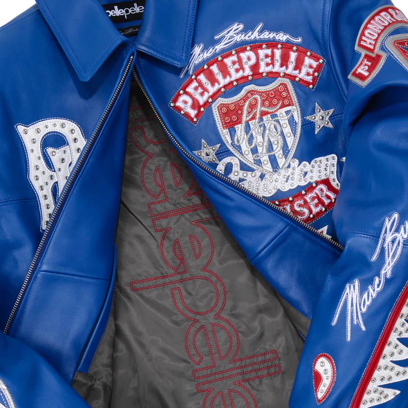Pelle Pelle American Bruiser Blue Jacket | Leather Jacket view 4